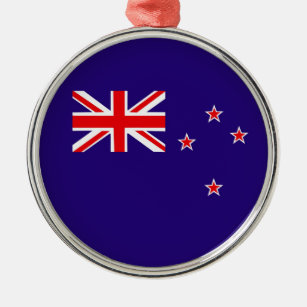 New Zealand flag Metal Tree Decoration