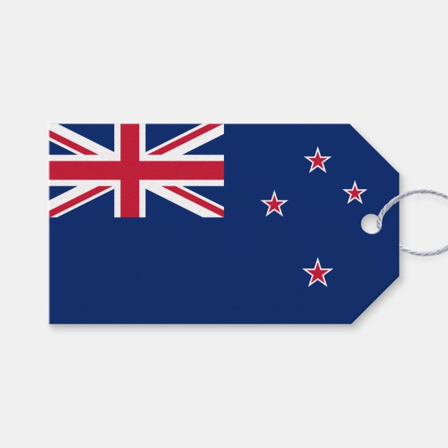 New Zealand Flag (NZ) Gift Tags (Front (Horizontal))