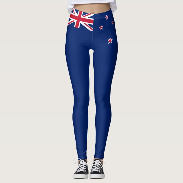 New Zealand Flag (NZ) Leggings (Front)