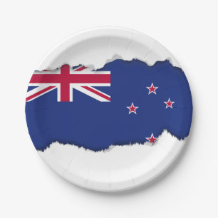 New Zealand Flag Paper Plate