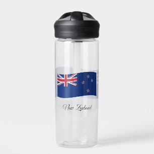 New Zealand Flag, Patriotic New Zealand Water Bottle
