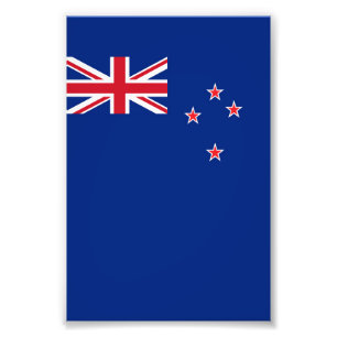 New Zealand flag Photo Print