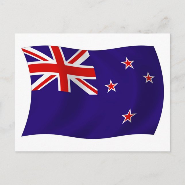 New Zealand Flag Postcard (Front)
