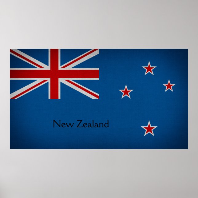  New Zealand Flag Poster (Front)
