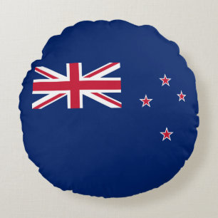 New Zealand Flag Round Cushion