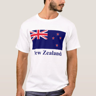 New Zealand Flag with Name T-Shirt