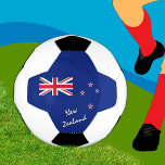 New Zealand Football & New Zealand Flag / Sport Soccer Ball<br><div class="desc">Soccer Ball: New Zealand & New Zealand flag soccer ball personalised name - love my country,  favourite team,  park champions,  patriots / sports fans</div>