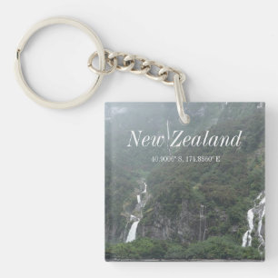 New Zealand GPS Keychain