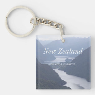 New Zealand GPS Keychain