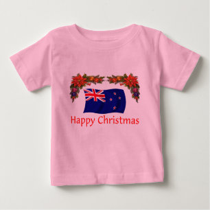 New Zealand Happy Christmas Baby T-Shirt