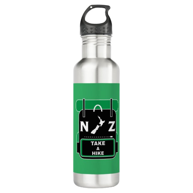 New Zealand Hiking - Walling NZ - Trail Walks NZ   710 Ml Water Bottle (Front)