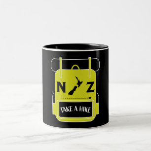 New Zealand Hiking - Walling NZ - Trail Walks NZ Two-Tone Coffee Mug