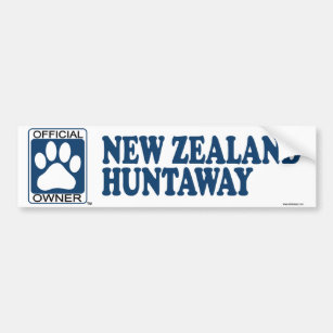 New Zealand Huntaway Blue Bumper Sticker