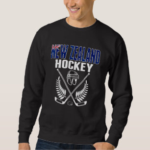 New Zealand Ice Hockey Fans Proud Kiwi Hockey Team Sweatshirt