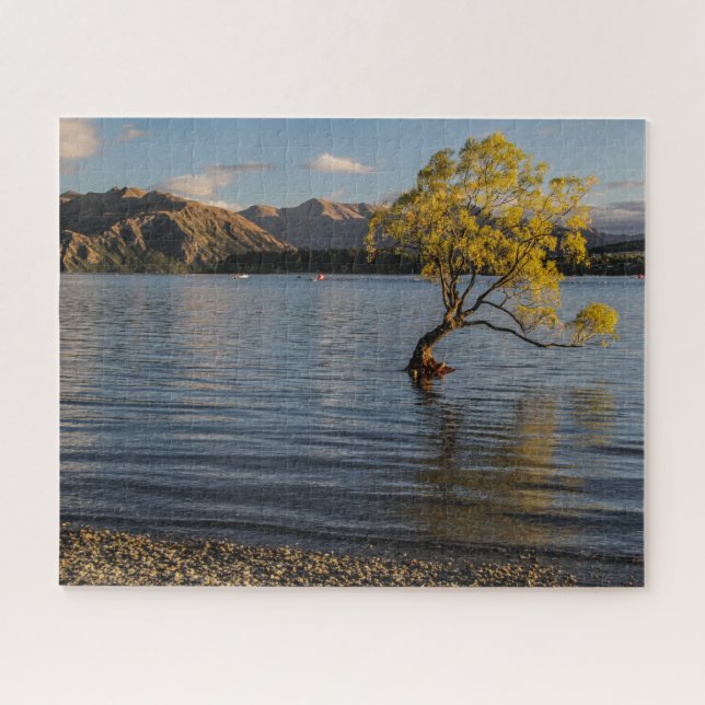 New Zealand Jigsaw Puzzle - Lake Wanaka tree (Horizontal)