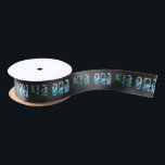 NEW ZEALAND KIA ORA GREETING SIMPLE PAUA SATIN RIBBON<br><div class="desc">Classic New Zealand maori greeting in the vibrant colors of the Paua shell.</div>