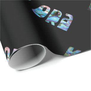 NEW ZEALAND KIA ORA GREETING SIMPLE PAUA WRAPPING  PAPER