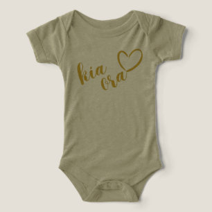 NEW ZEALAND KIA ORA MAORI GOLD SCRIPT NAME NZ    