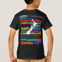 New Zealand Kids Tshirt of Kiwi Places 