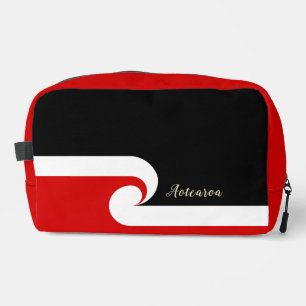 New Zealand, kit bag, Maori Flag, Wave / Surf Dopp Kit