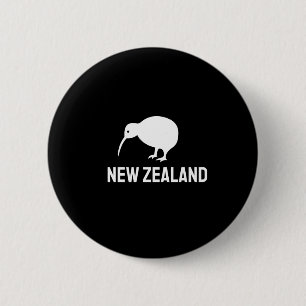 New Zealand Kiwi 6 Cm Round Badge