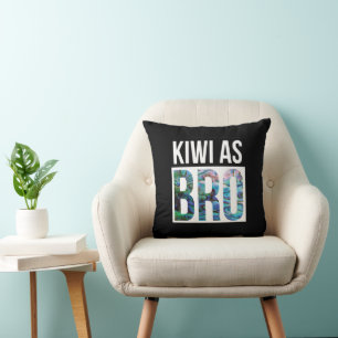 NEW ZEALAND KIWI AS SAYING CUSHION