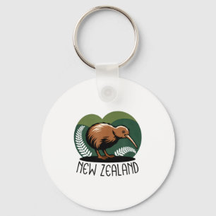 New Zealand Kiwi Bird  Key Ring