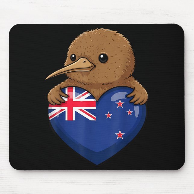New Zealand Kiwi Bird Mouse Pad (Front)