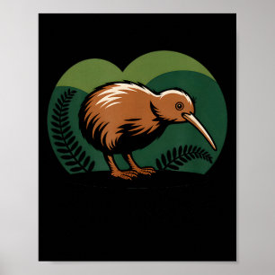 New Zealand Kiwi Bird Poster