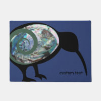 NEW ZEALAND KIWI BLACK PAUA FERN KORU BLUE CUSTOM