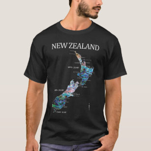 NEW ZEALAND KIWI MAP T-Shirt