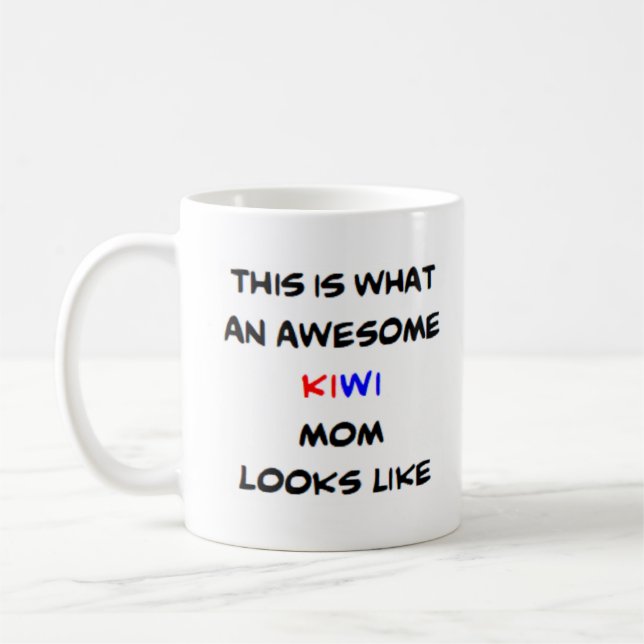 new zealand kiwi mum, awesome coffee mug (Left)