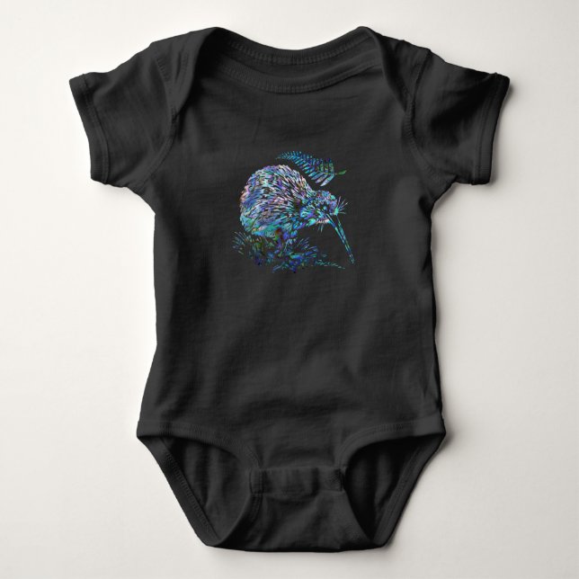 NEW ZEALAND KIWI PAUA BABY BODYSUIT (Front)