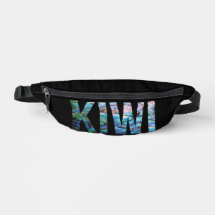 NEW ZEALAND KIWI PAUA BUM BAGS
