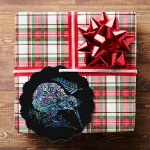 NEW ZEALAND KIWI PAUA CHRISTMAS ORNAMENT