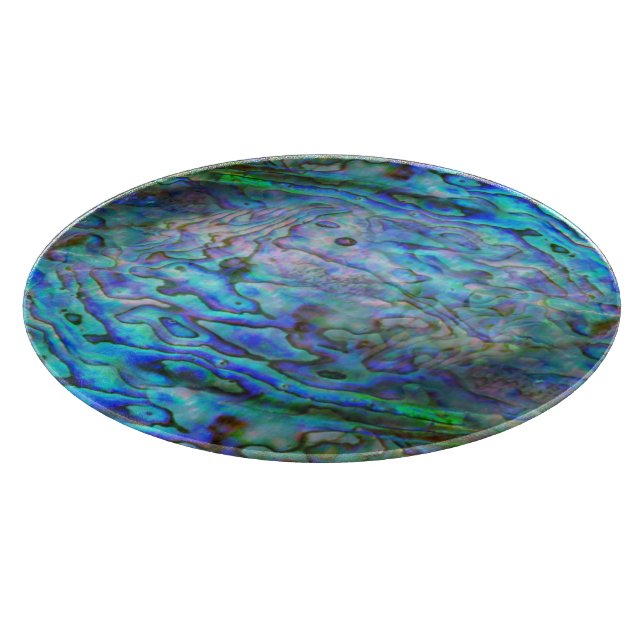 NEW ZEALAND KIWI PAUA CUTTING BOARD (Corner)
