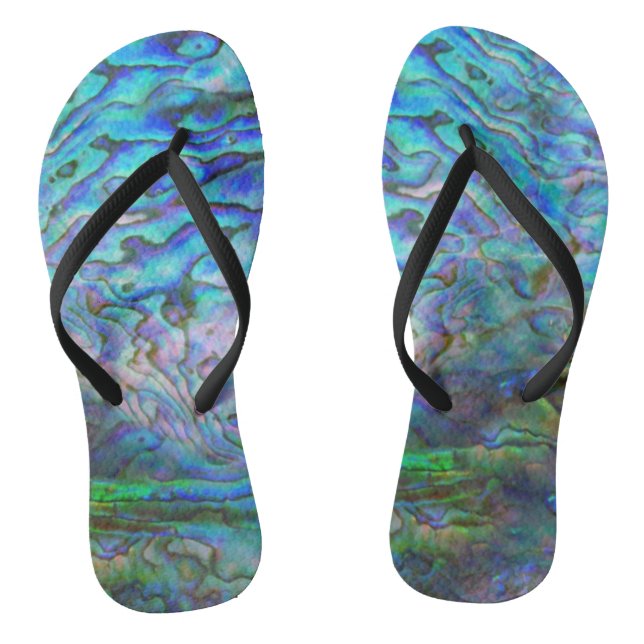 NEW ZEALAND KIWI PAUA JANDALS (Footbed)