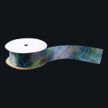 NEW ZEALAND KIWI PAUA SATIN RIBBON<br><div class="desc">Classic New Zealand seashell - the vibrant colors of the Paua shell.</div>