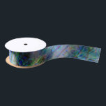 NEW ZEALAND KIWI PAUA SATIN RIBBON<br><div class="desc">Classic New Zealand seashell - the vibrant colors of the Paua shell.</div>