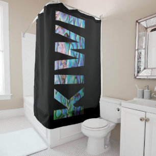 NEW ZEALAND KIWI PAUA SHOWER CURTAIN