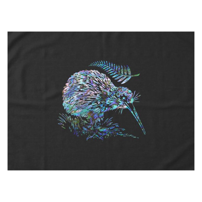 NEW ZEALAND KIWI PAUA TABLECLOTH (Front (Horizontal))