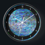 NEW ZEALAND KIWI PAUA WALL CLOCK<br><div class="desc">Classic New Zealand - the vibrant colours of the Paua shell.
A wonderful addition to your home's decor.</div>