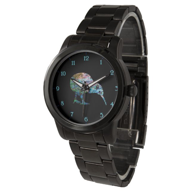 NEW ZEALAND KIWI PAUA WATCH (Angled)