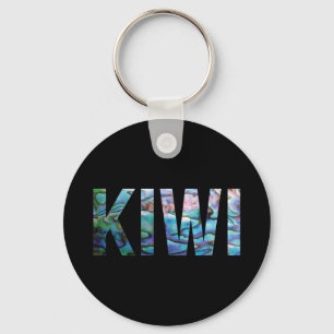 NEW ZEALAND KIWI SIMPLE PAUA KEY RING