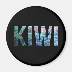 NEW ZEALAND KIWI SIMPLE PAUA MAGNET