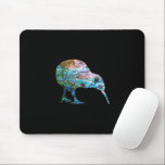 NEW ZEALAND KIWI SIMPLE PAUA MOUSE PAD<br><div class="desc">Classic New Zealand flightless bird - the Kiwi - in the vibrant colours of the Paua shell.</div>