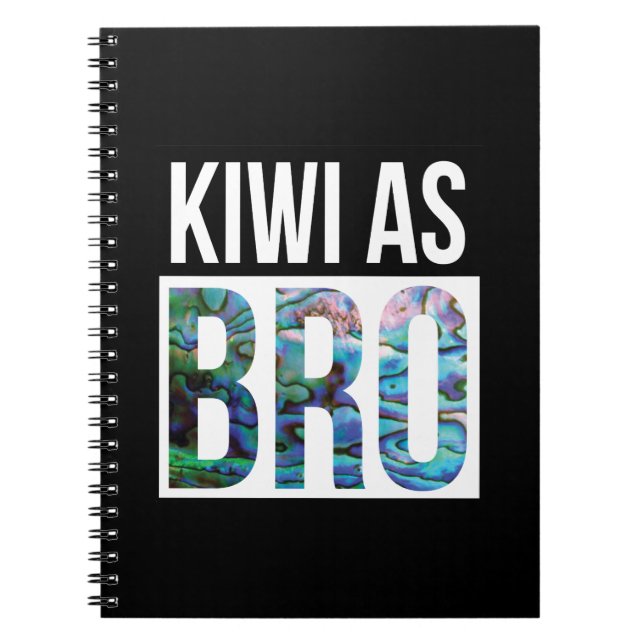 NEW ZEALAND KIWI SIMPLE PAUA NOTEBOOK (Front)