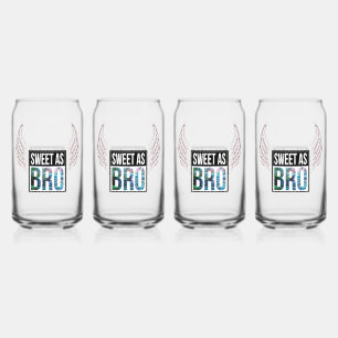 NEW ZEALAND KIWI SWEET AS BRO PAUA CAN GLASS