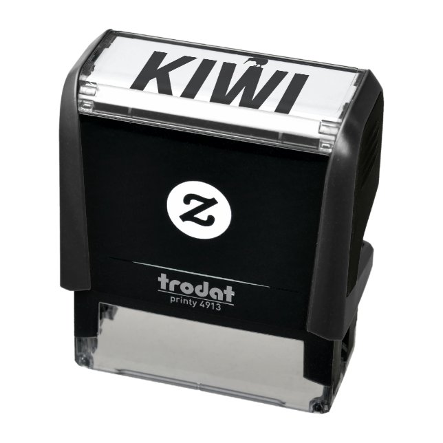 NEW ZEALAND KIWI TEXT SELF-INKING STAMP (Product)