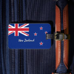 New Zealand Luggage Tags, patriotic Kiwi Flag Tag<br><div class="desc">Luggage Tag: New Zealand Flag & New Zealand holiday suitcase,  luggage tags - love my country,  travel,  national patriots / sports fans</div>